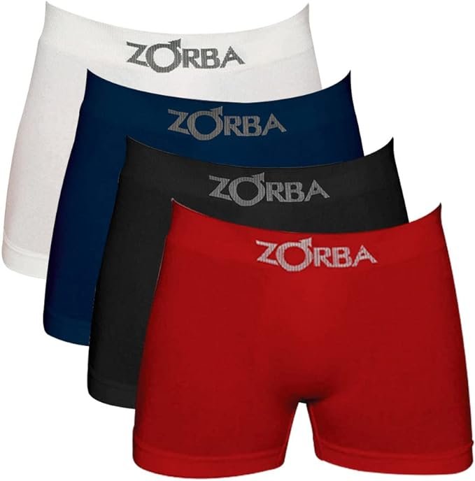 Kit 4 Cuecas Box Boxer Zorba Algodão Sem Costura 781 Sortida Tamanho:G;Cor:Sortido2