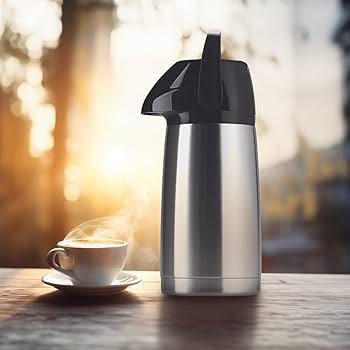 Garrafa Térmica Air Pot, Invicta, Inox, 1.0L