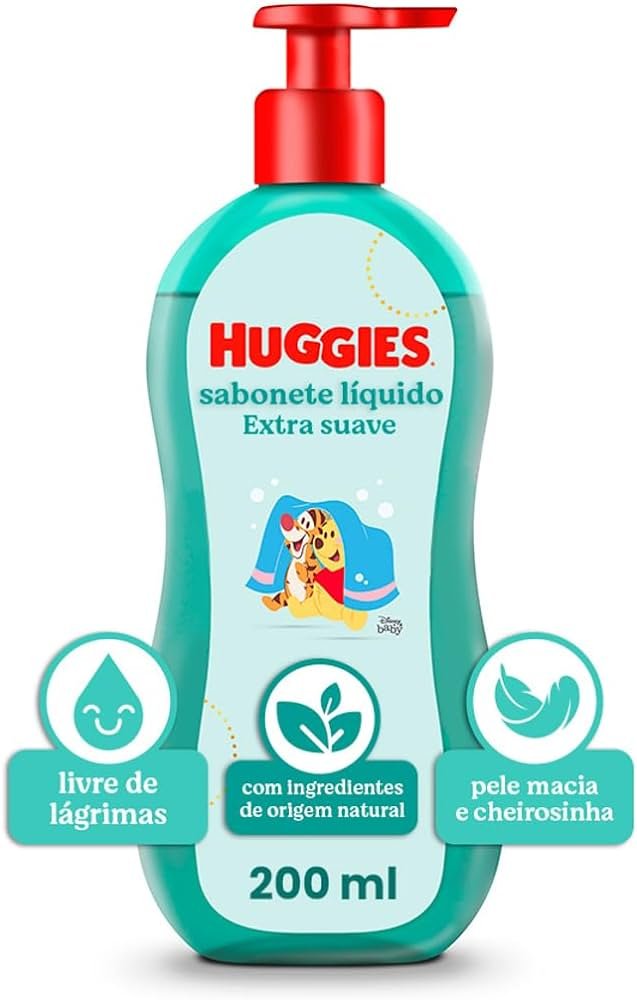 Huggies Extra Suave – Sabonete Líquido, 200ml