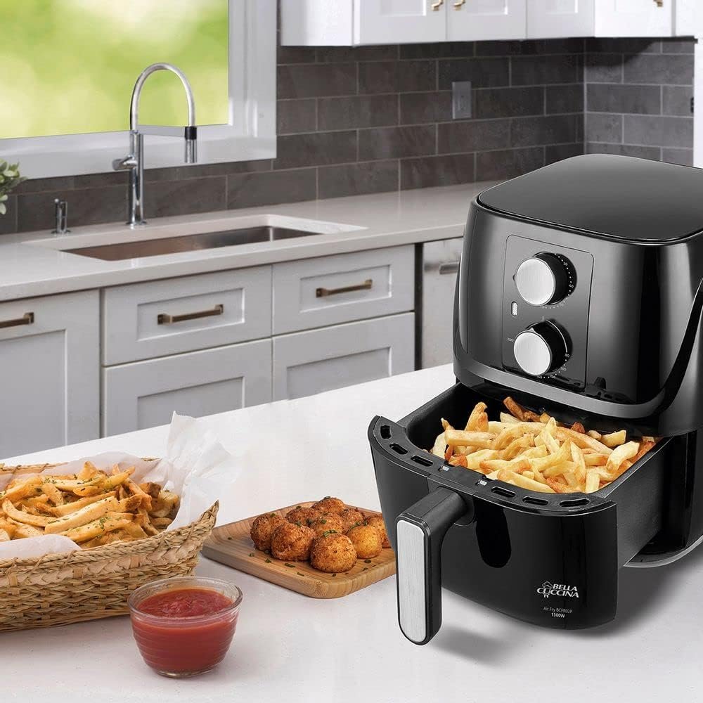 Fritadeira Air Fryer Sem Óleo Britânia Bella Cuccina BCFR02P 3L 1300W Antiaderente!!