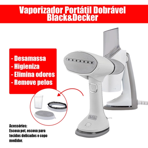 Vaporizador, Ferro de Passar Roupa, Compacto e Portátil, Função Passar a Seco, 3 em 1!!