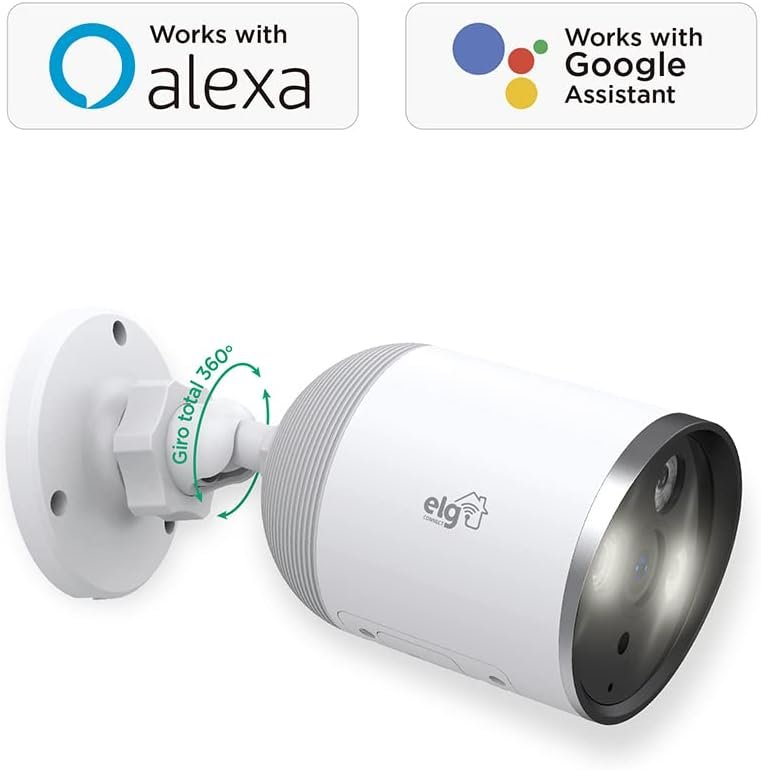 Câmera Inteligente Externa Wi-Fi Full Color, Áudio Bidirecional, Full HD, Compatível com Alexa – SHCF602 ELG