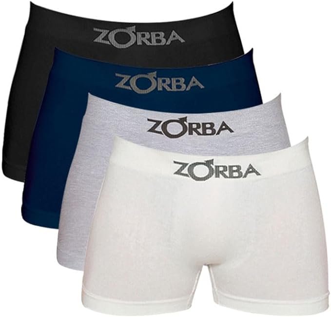 Kit 5 Cuecas Boxer Algodão Sem Costura Zorba!!