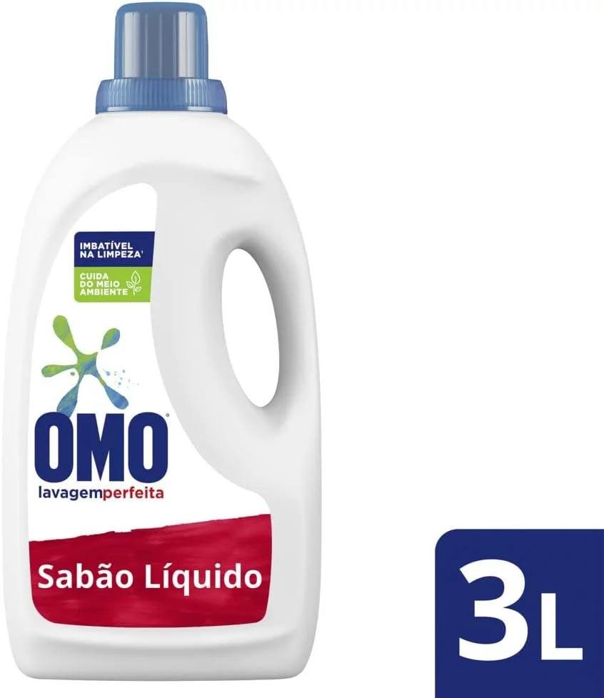 Omo Lavagem Perfeita – Sabão Líquido, 3L- embalagem variável!!!