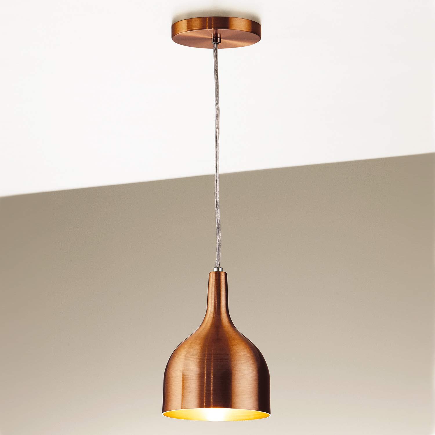 Pendente (Ø145 mm) 1 x E27, Volare, 51852, Cobre