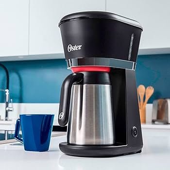 Cafeteira Oster Black com Jarra Térmica, 0,7L, 220V, Preto/Inox, 600W, OCAF400