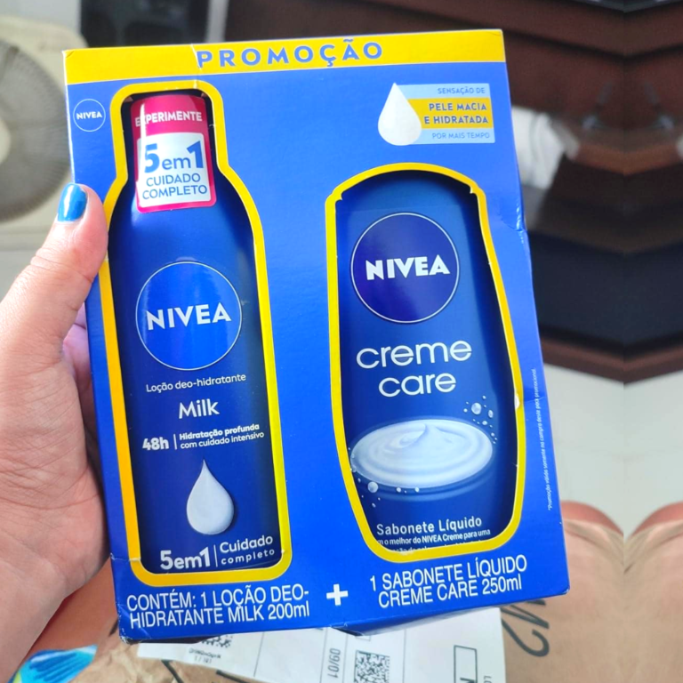 NIVEA Kit Loção Hidratante Milk Pele Seca a Extrasseca 200ml + Sabonete Líquido Creme Care 250ml-embalagem variável