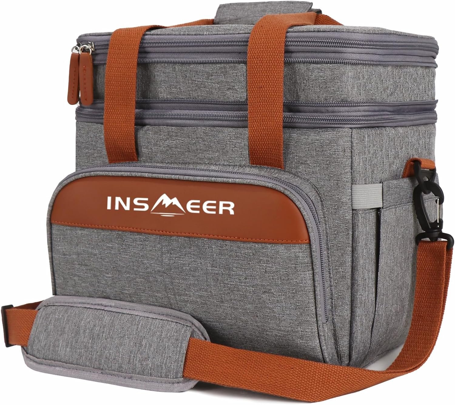 INSMEER Bolsa Térmico 20 Litros Para Lancheiras e Salgadinhos, 31 * 21 * 31cm, Gris Saco Termica, Cinza