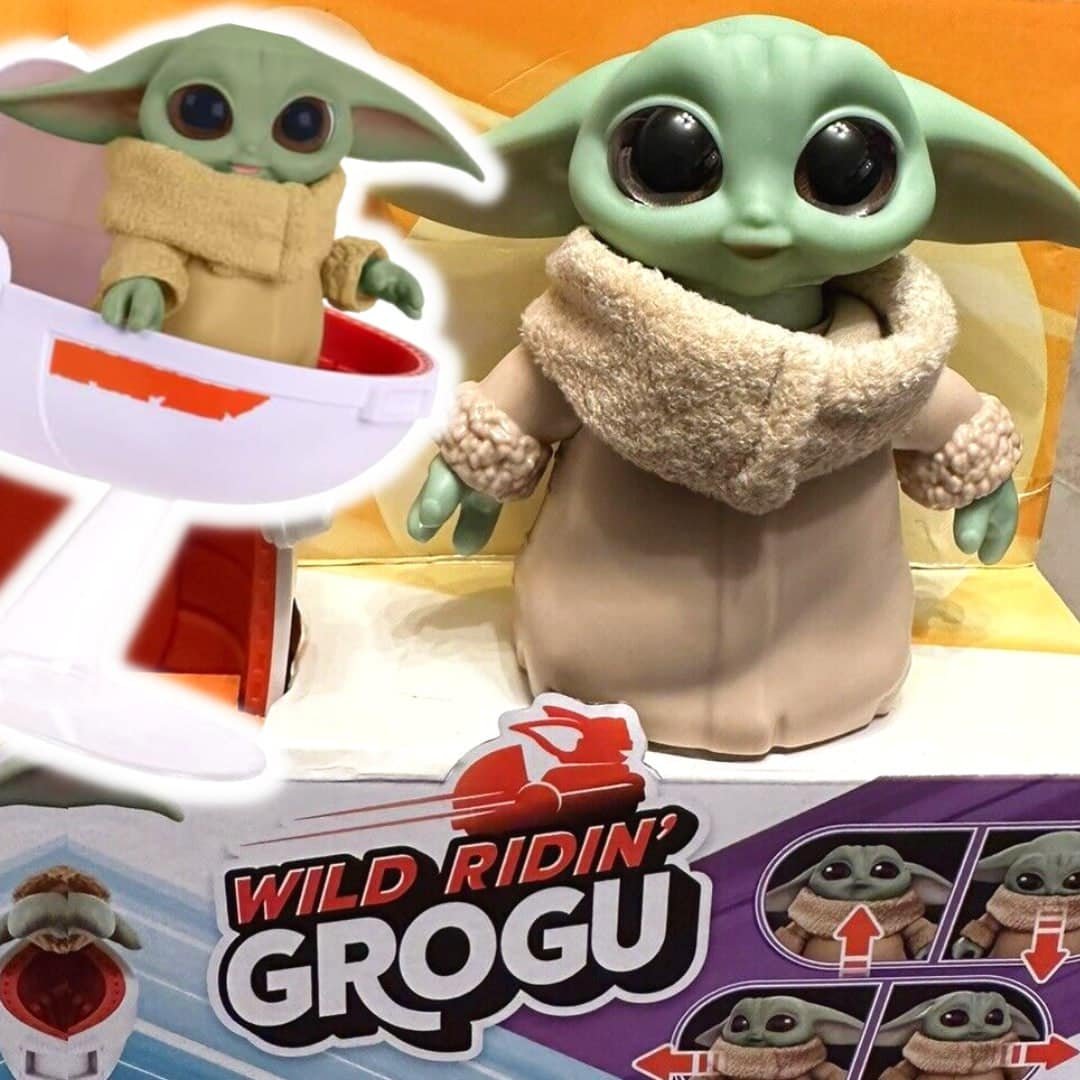 Boneco Star Wars The Child, Figura 12 cm com Sons e Movimentos Wild Ridin’ Grogu – F3954 – Hasbro