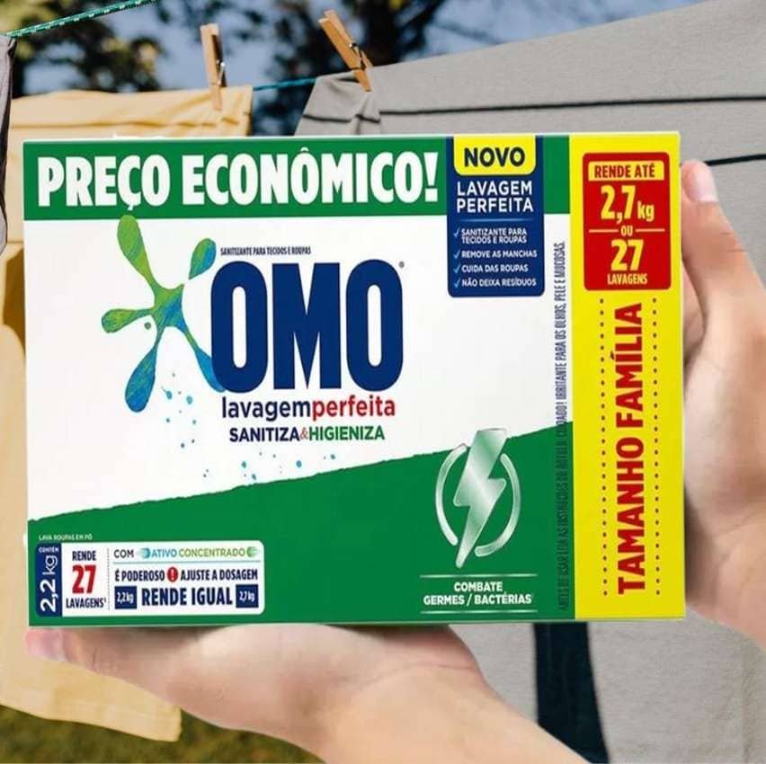 Omo Lavagem Perfeita Sanitiza & Higieniza 2.2Kg