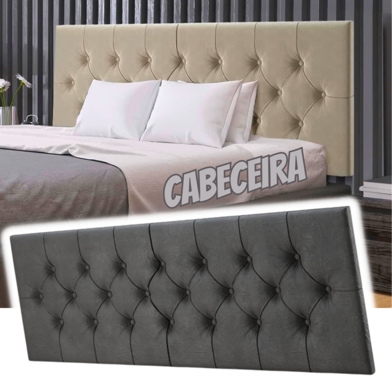 Cabeceira para Cama de Casal Queen New York (Cinza)