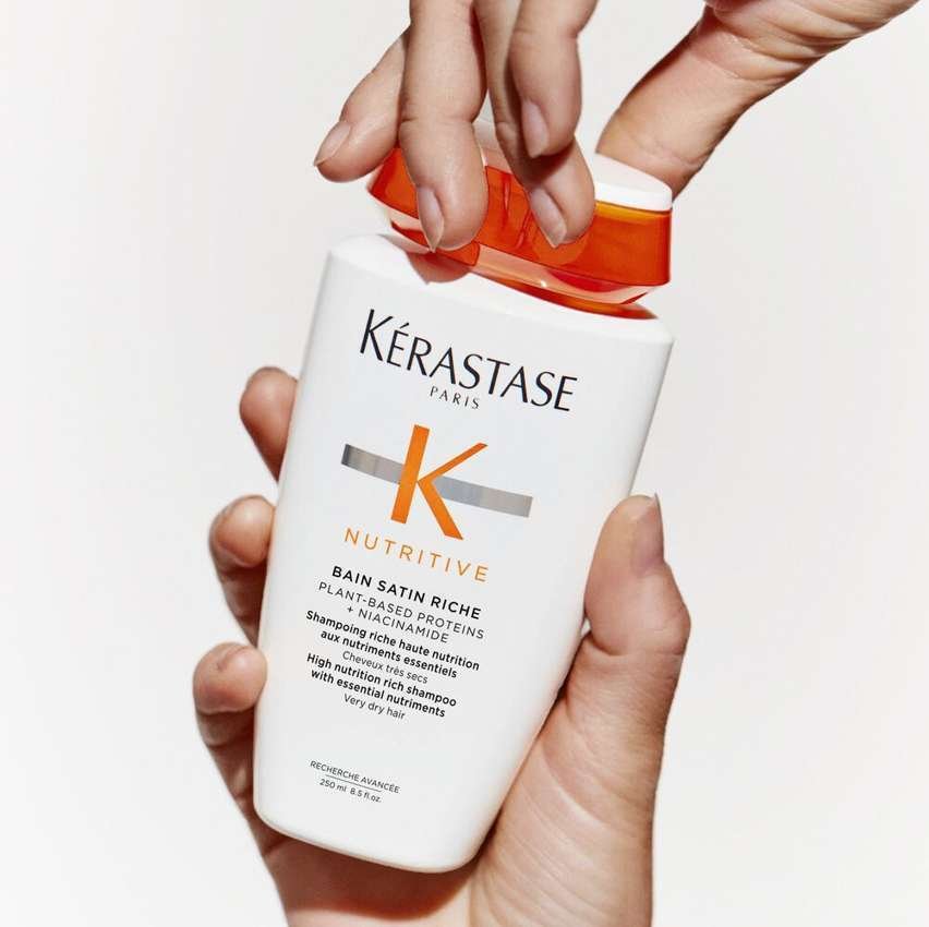 Kérastase Shampoo Nutritive Bain Satin 1, Cabelos ressecados, Nutrição, Complexo Irisome, 250 ml