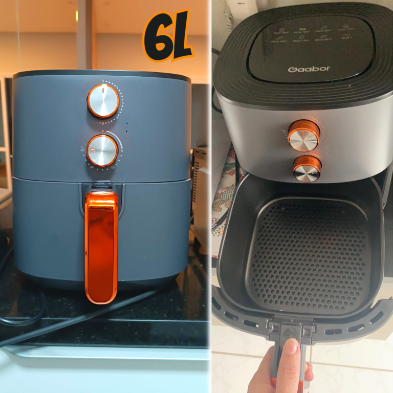 Fritadeira Elétrica Air Fryer 6l Gaabor 1400w Jumbo Tamanho Família 127v