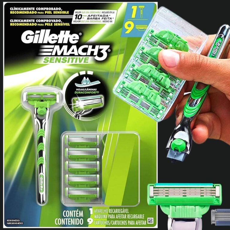 Gillette Aparelho De Barbear Mach3 Sensitive + 9 Cargas