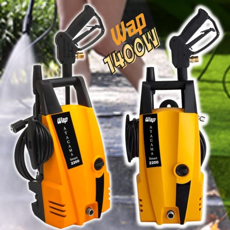 Lavadora de Alta Pressão WAP ATACAMA SMART 2200 1400W 1500 PSI/Libras 330L/h Jato Leque e Concentrado 127V