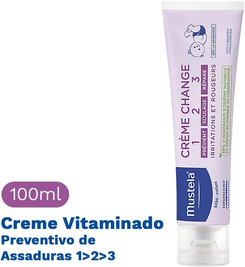 Mustela Creme Preventivo De Assaduras Vitaminado 1>2>3 100G