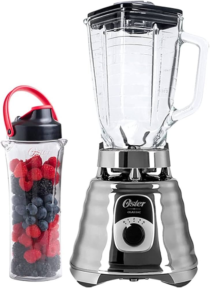 Kit New Osterizer Prata – Liquidificador e Jarra Blend N Go – 127V