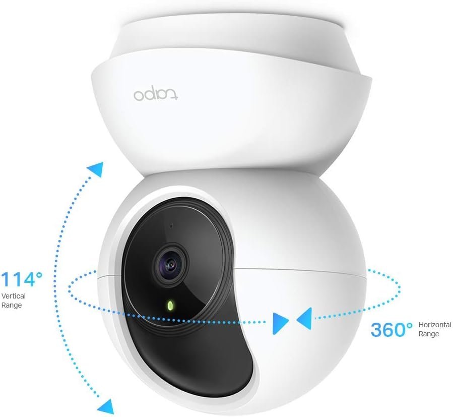 Camera de Segurança Wi-Fi 360º, 1080p Full HD TP-Link Tapo C200, Visão Noturna, Audio de duas vias, Detecção de Movimentos, Trabalha com Alexa,