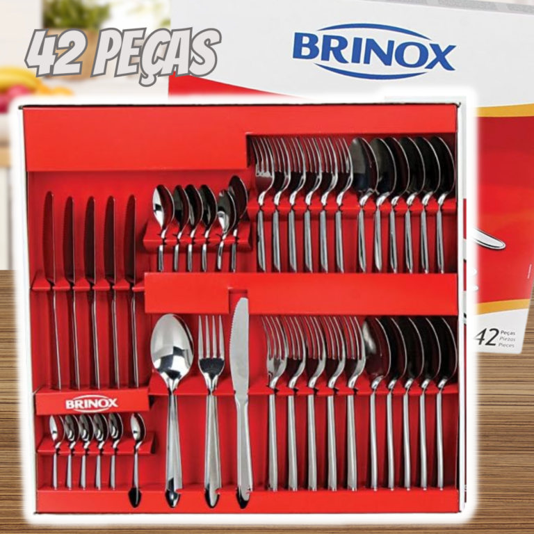Faqueiro Siena, Brinox 5109/102, Aço Inox