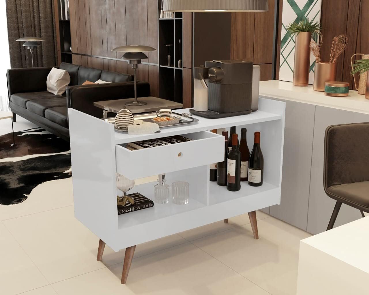 APARADOR JB 4064 LUXO -Branco