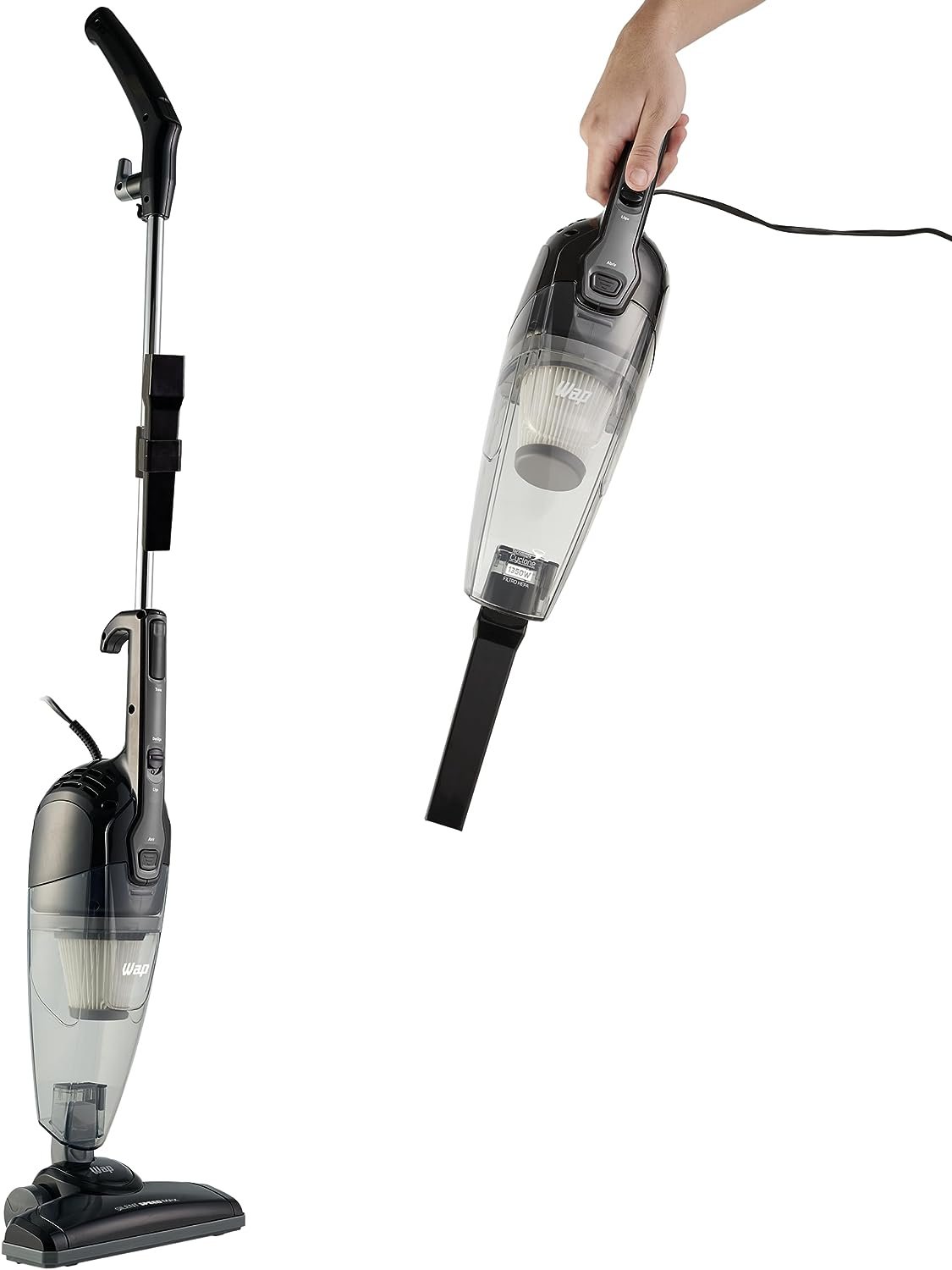 WAP Silent Speed Max 3 e 1 – Aspirador de Pó Vertical, 1350W, Filtro HEPA e Tecnologia Cyclone, 127V