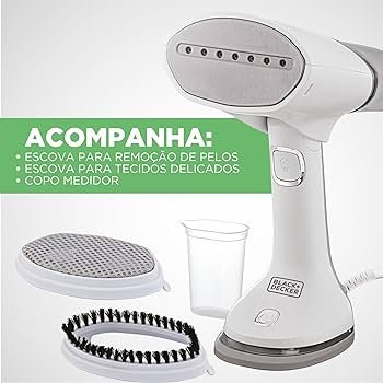 Black Decker Vaporizador, Ferro de Passar Roupa, Compacto e Portátil, Função Passar a Seco, 3 em 1, modelo BDV3000, Bivolt