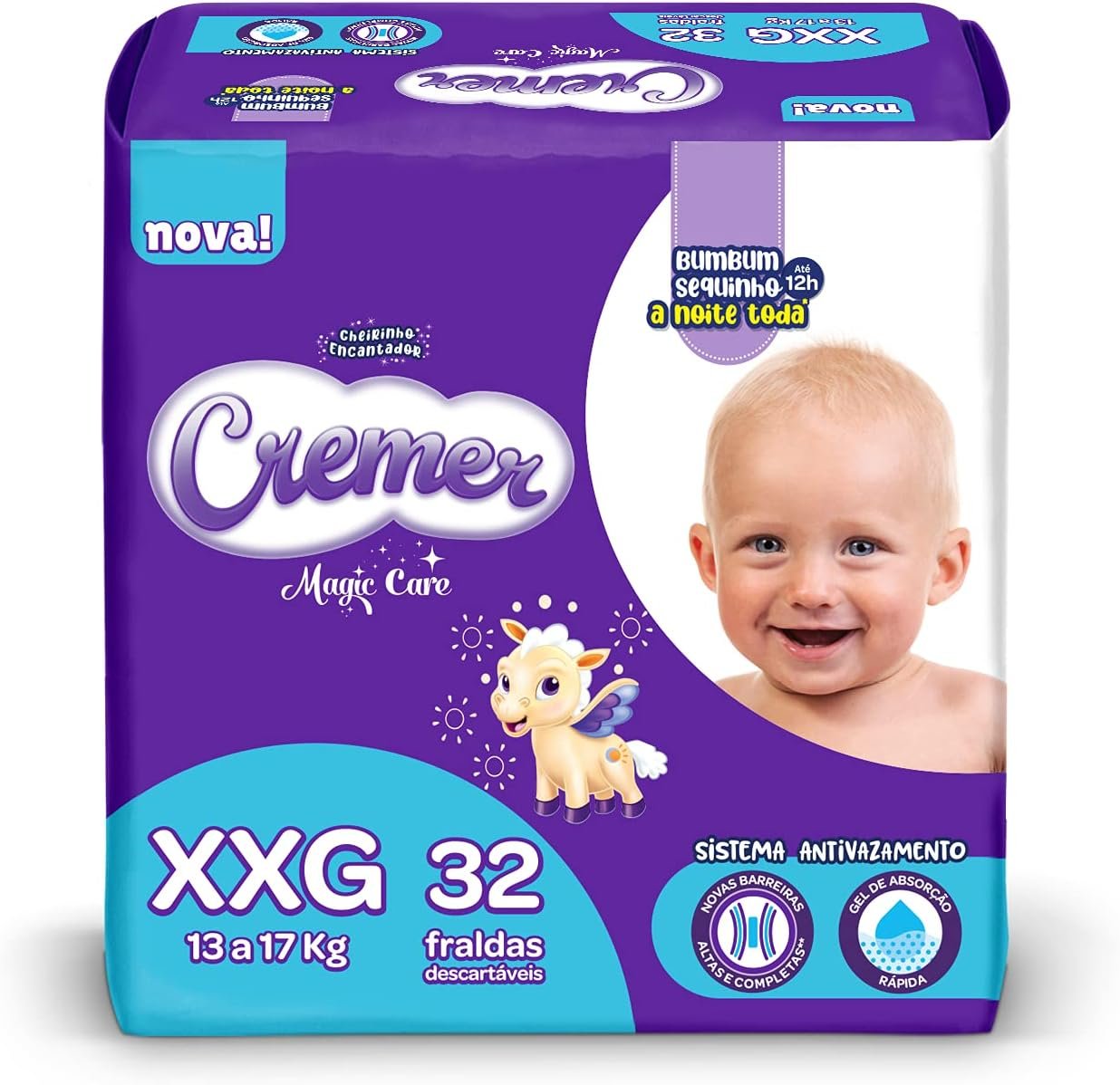 Cremer Fralda Mega Xxg 32 Unidades