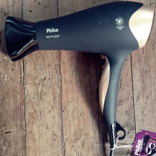 Philco Secador de Cabelos, Preto/Dourado, 127V