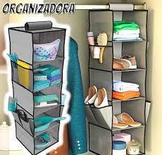 Prateleira organizadora Grande com 5 Divisórias com Bolsos, CST6033, Euro Home