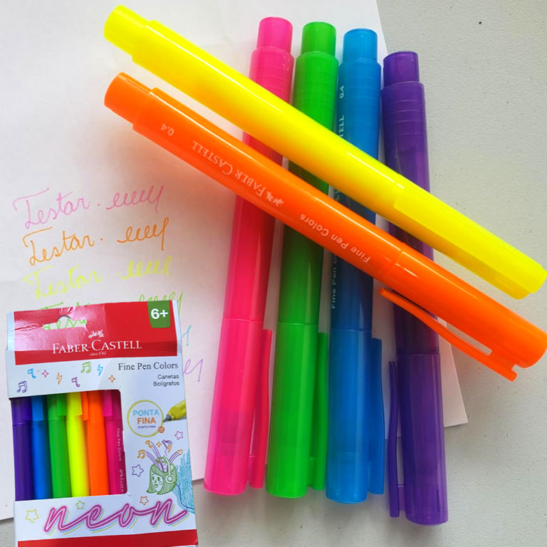 Faber-Castell FINE PEN COLORS – 6 CORES NEON, Modelo:FPB/ES6NEZF