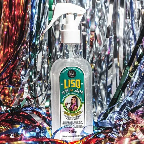Lola Cosmetics Spray Antifrizz Liso Leve And Solto Branco/Verde