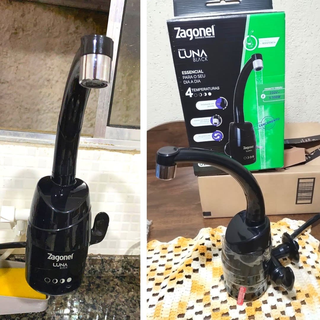 Zagonel Torneira Multitemperatura Luna 4T 5500W 220V Black