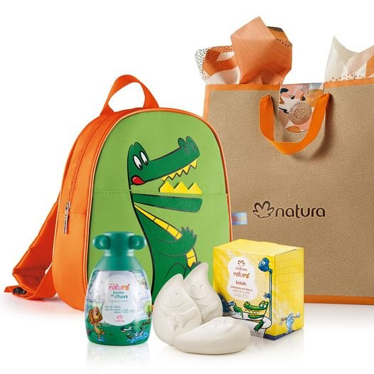 Presente Naturé Banho de Chuva com Mochila Jacarezinho