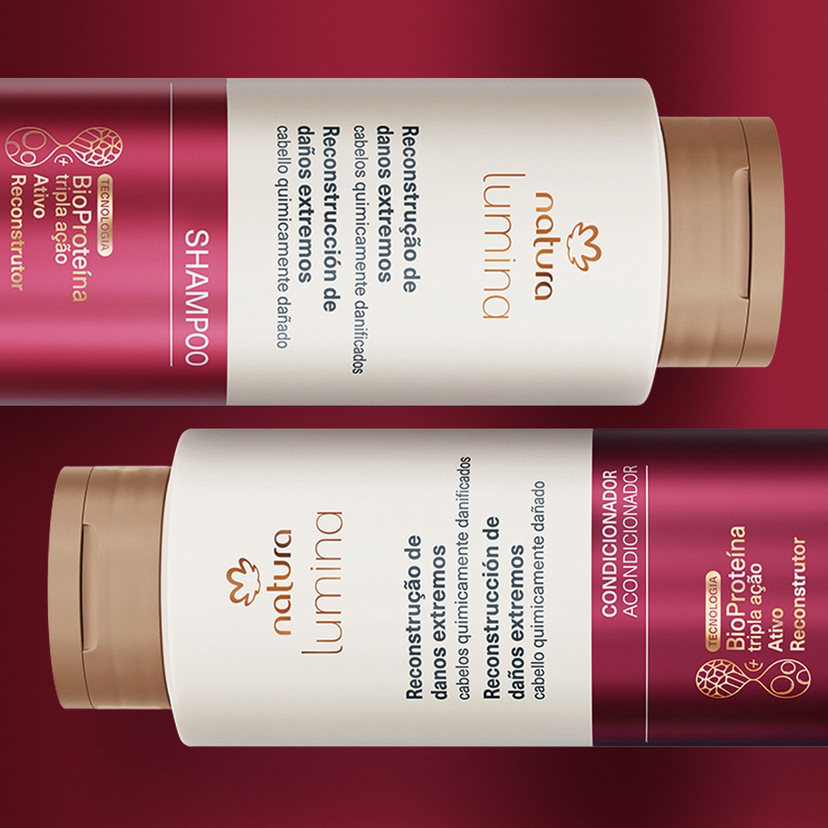 Kit Shampoo e Condicionador Reconstrução de Danos Extremos 2 un de 300 ml