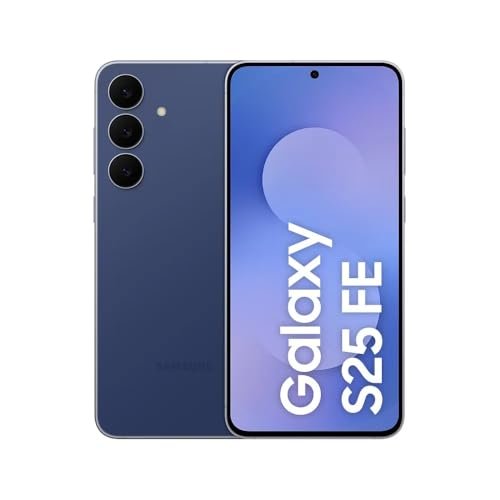 Celular Samsung Galaxy S25 FE 5G, 256GB, 8GB, Câmera Tripla – Azul Marinho