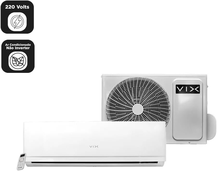 ✅Ar Condicionado Split Hi Wall Vix 12000 BTU/h Frio – 220 Volts!!