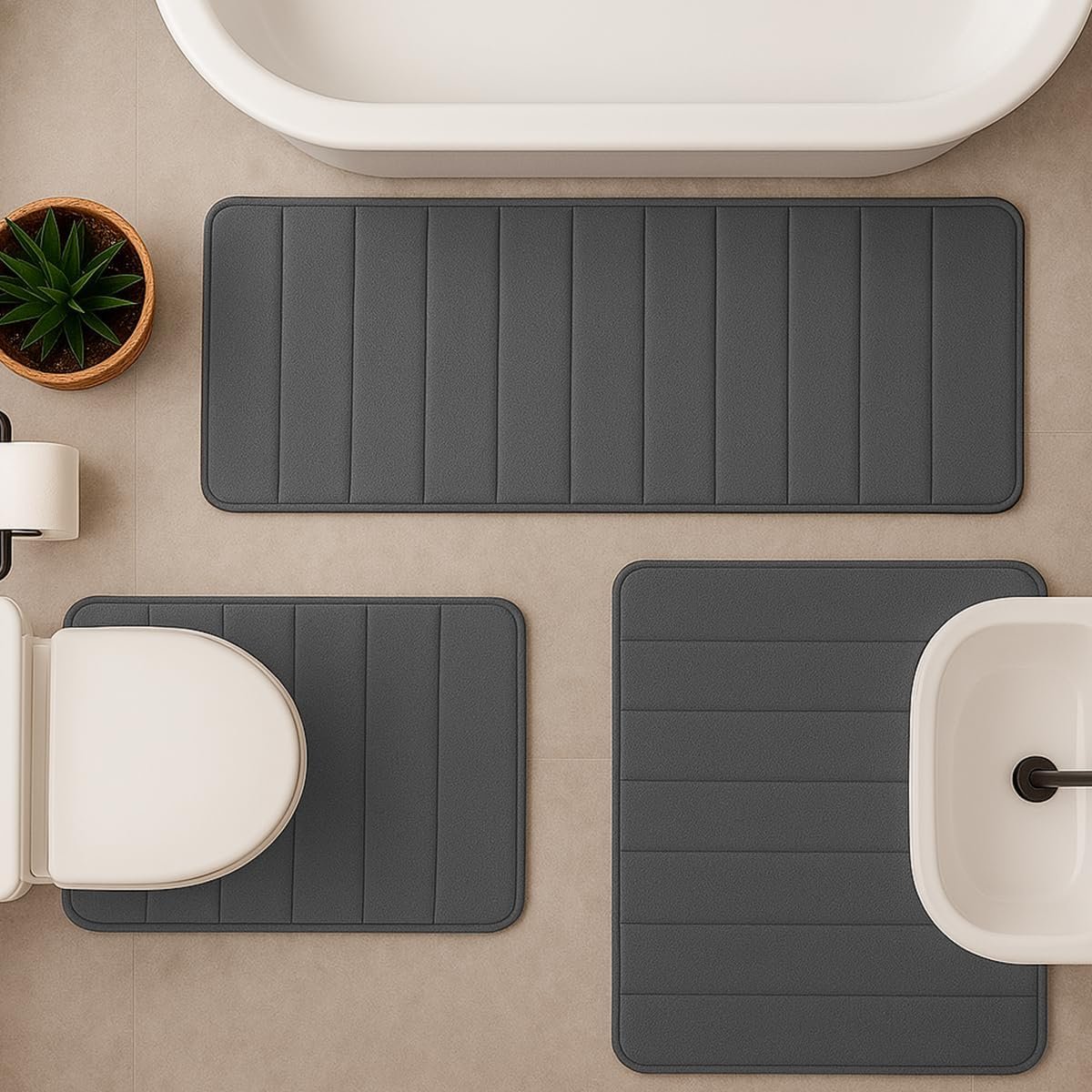 ✅Decolab Tapete Antiderrapante Banheiro Super Soft!!