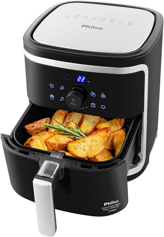 ✅Fritadeira Air Fry Gourmet Black PFR16P Philco 220v😎💕!!