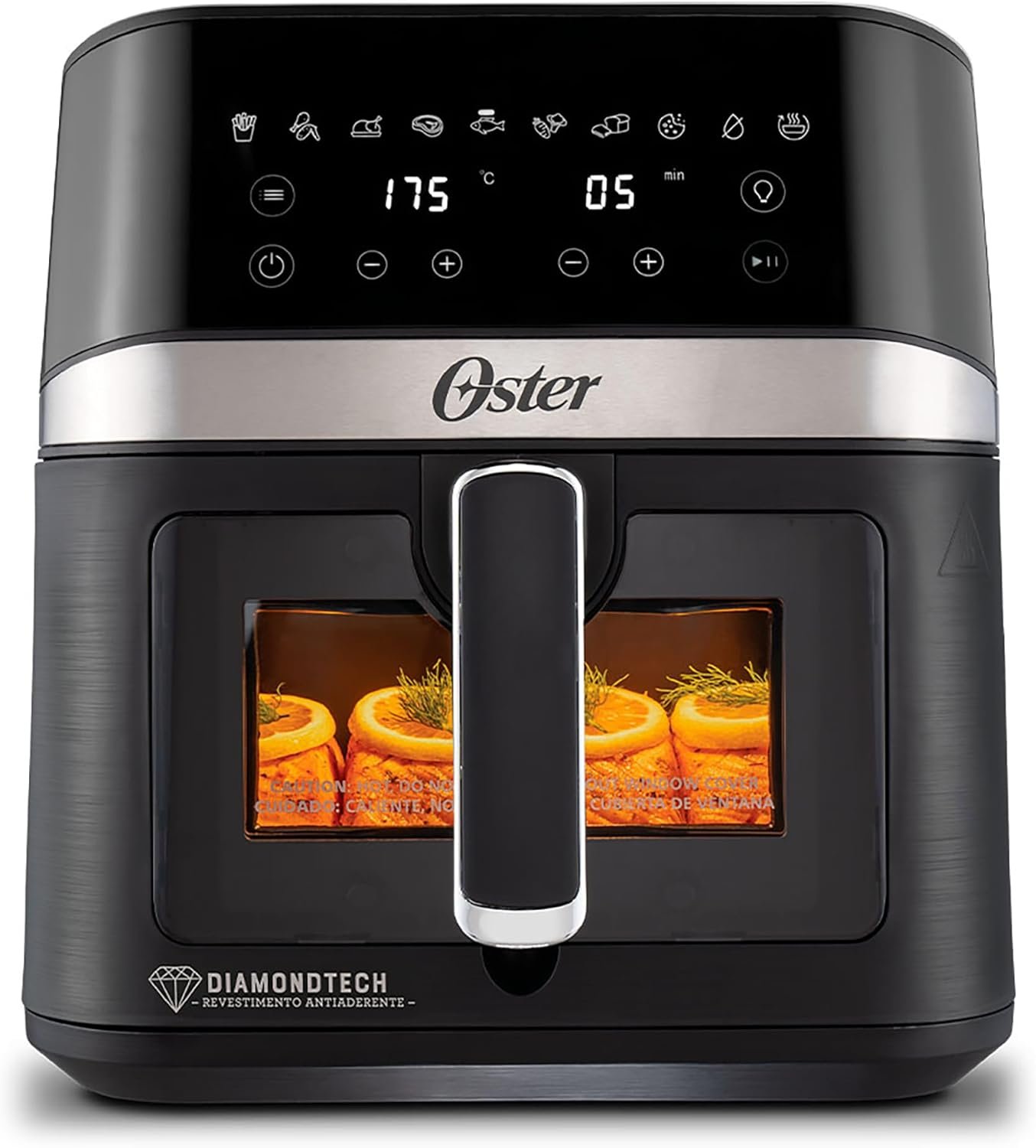 ✅Fritadeira DiamondTech Oster 6L com Visor Transparente – 127V😎💕!!