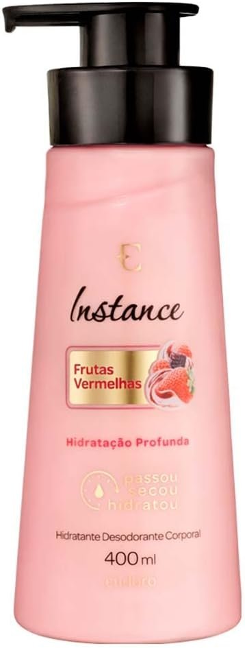 ✅Eudora Hidratante Desodorante Corporal Instance Frutas Vermelhas 400ml!!😎💕