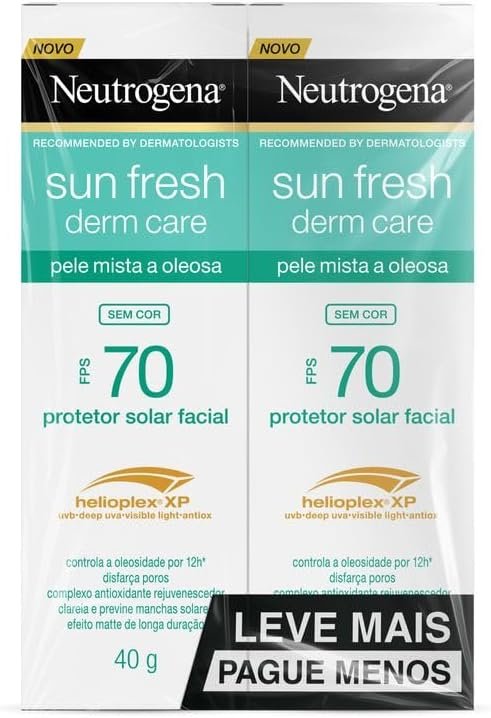 ✅Kit com 2 Unidades Protetor Solar Neutrogena Facial FPS 70 40g!!😎💕