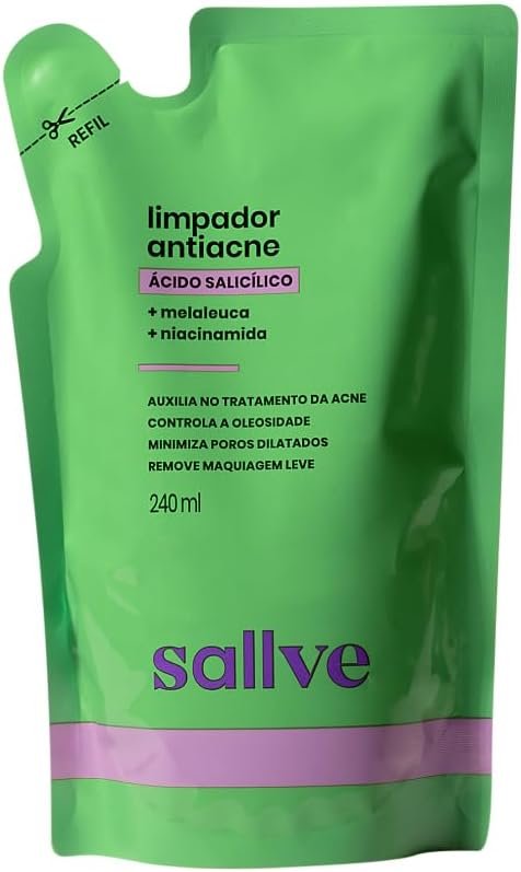 Sallve Refil Limpador Facial Antiacne 240ml!!😎💕