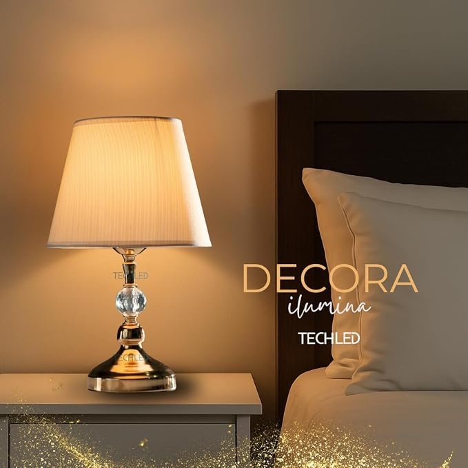 ✅Abajur De Mesa Luxuoso Abajur de Tomada Quarto Sala Abajour Cúpula Cabeceira!!😎💕