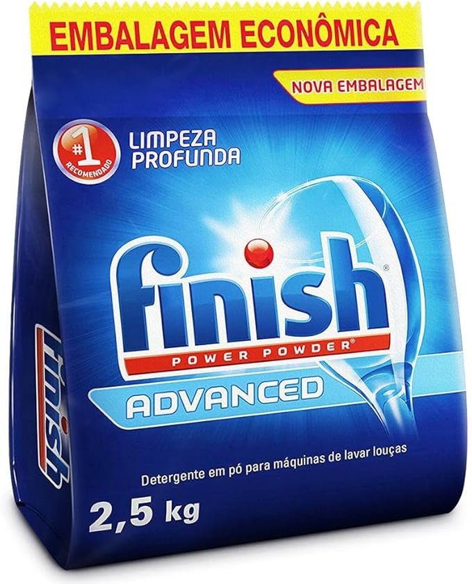 Finish Power Powder Advanced Detergente para Lava Louças em Pó 2,5kg!!😎💕