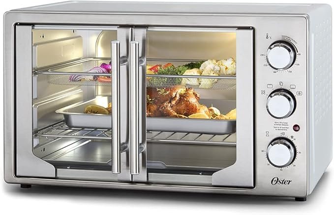 Forno E Fritadeira Sem Óleo Oster 42l French Door 2 Em 1-127!!😎💕