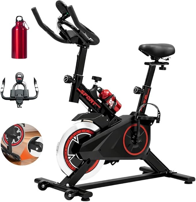 ✅Bicicleta Ergométrica Bike Spinning para Treino em Casa e Academia, Silenciosa, Ajustável e Confortável!!😎💕