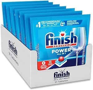 ✅Finish Powerball Detergente para Lava Louças em tabletes Embalagem Econômica com 91 tabletes!!😎💕