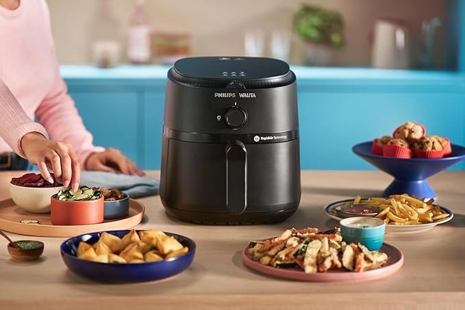 ✅Philips Walita Fritadeira Airfryer Série 1000 XL – 6,2 litros, Tecnologia RapidAir, 12 Modos de Preparo!!😎💕