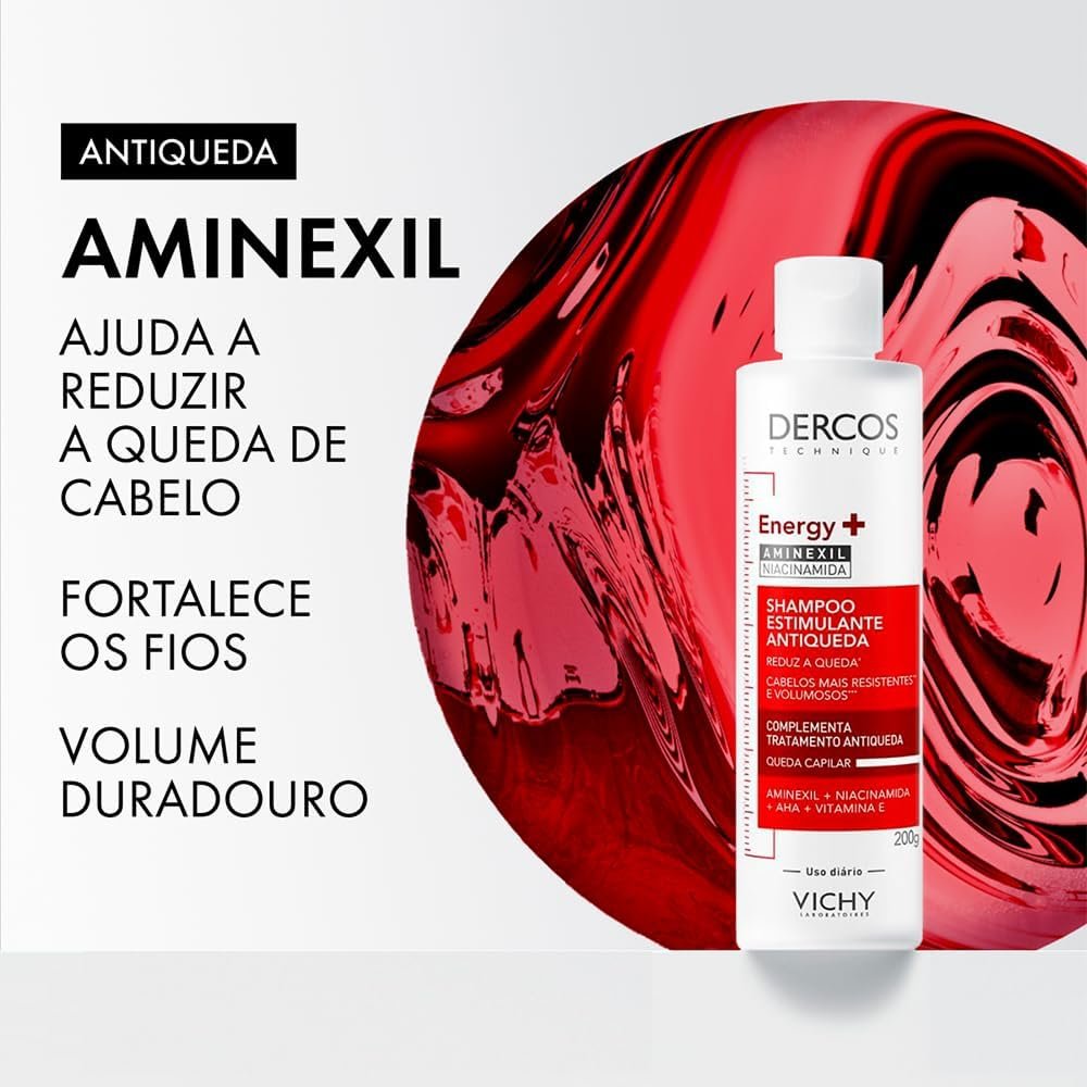 ✅Vichy Dercos Energy+ Refil Shampoo Antiqueda Estimulante com Aminexil!!😎💕