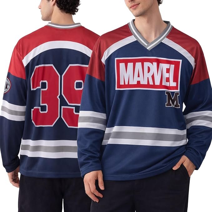 ✅Camiseta Masculina de Hóquei da Marvel!!😎💕